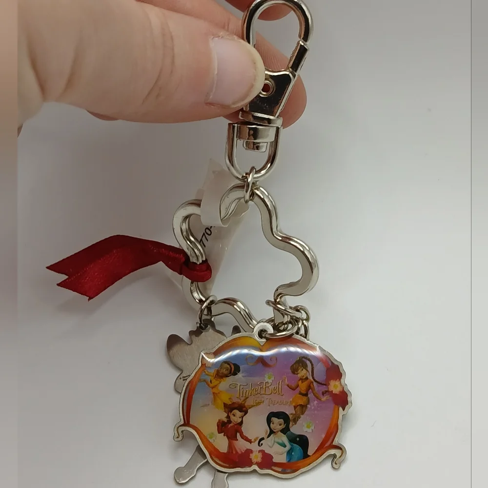 Disney Fairies Keychain with Tinker Bell Charm NWT